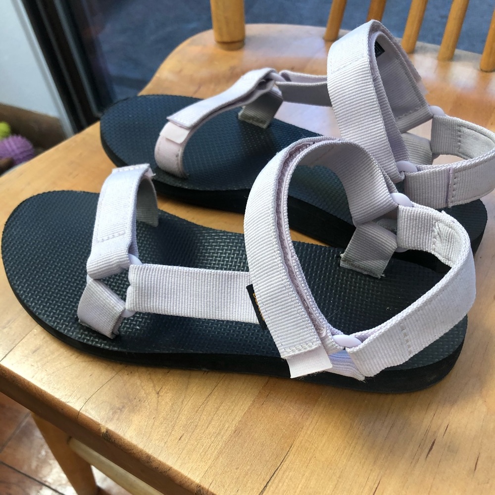 Purple Tevas sandals